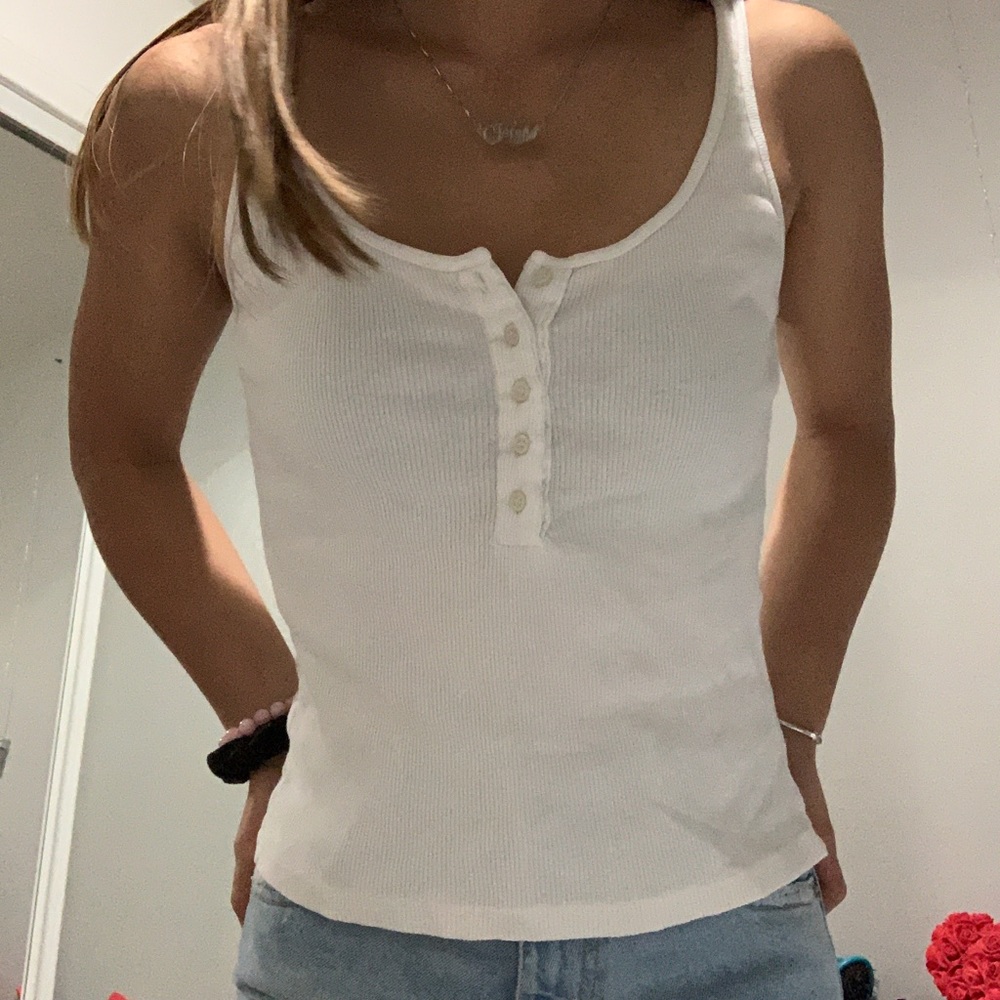 White tank top